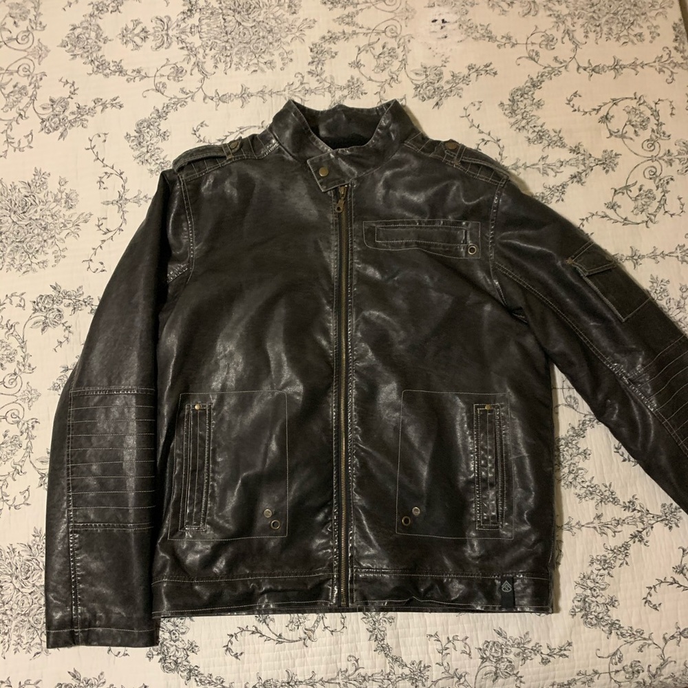 Men leather jacket